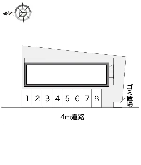 ★手数料０円★厚木市戸室４丁目　月極駐車場（LP）